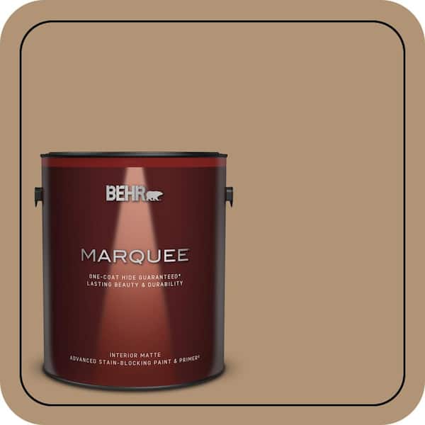 BEHR MARQUEE 1 gal. #290F-4 Cliff Rock Matte Interior Paint & Primer