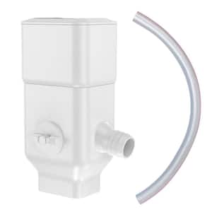 3 in. x 4 in. and 2 in. x 3 in. Downspout Rainwater Diverter Rain Collection Accessory with Adjustable Valve, 4 ft. Hose