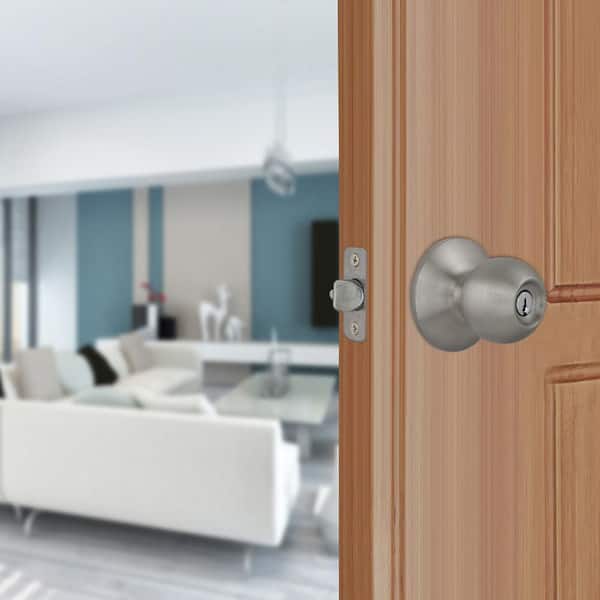 Saturn Stainless Steel Keyed Entry Door Knob