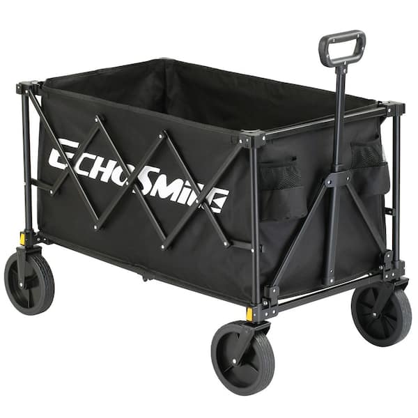 Black 5.65 cu. ft Fabric Garden Cart
