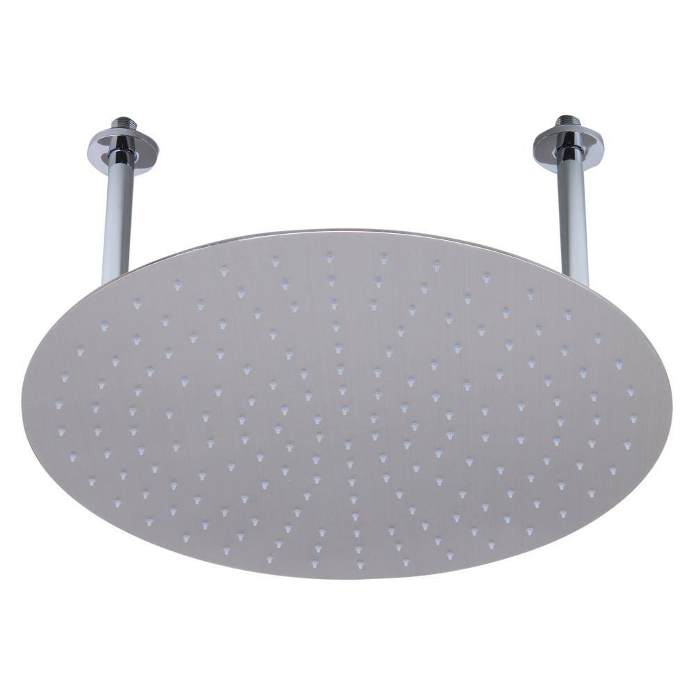 Ultra Thin Brushed Stainless Steel Ceiling Mounted Rain Shower Head