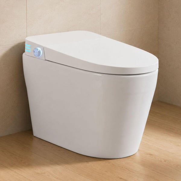 Xspracer Elongated Smart Bidet Toilet 1.28 GPF in White with