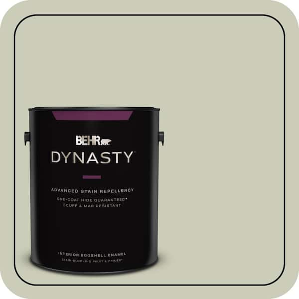 BEHR DYNASTY 1 gal. #S380-2 Morning Zen Eggshell Enamel Interior Stain-Blocking Paint & Primer