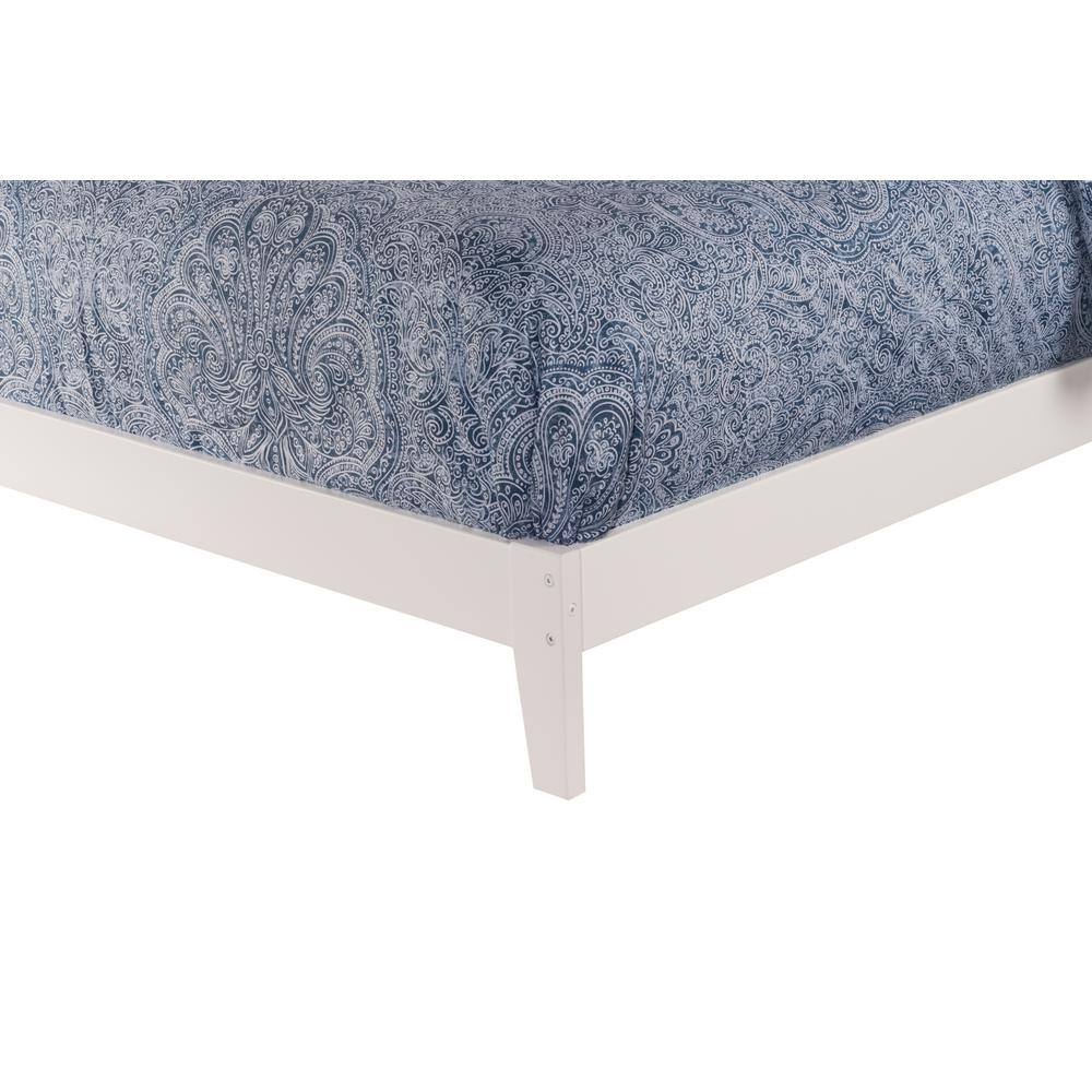 Nantucket King Wood Frame Bed with Drawer and Headboard in Grey