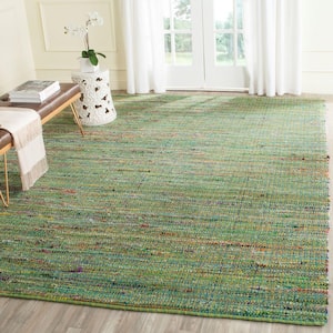 Nantucket Green 8 ft. x 10 ft. Striped Area Rug