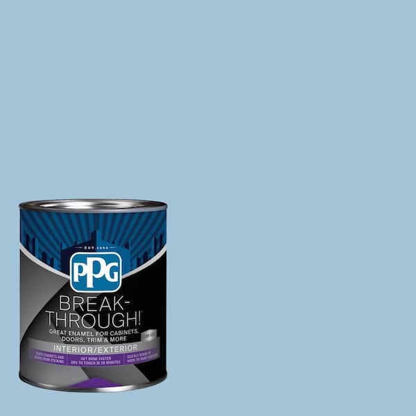 1 qt. PPG1158-3 Blue Bows Satin Door, Trim & Cabinet Paint