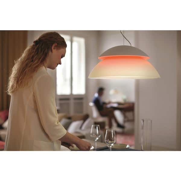 Se insekter Styring Orient Philips Hue White and Color Ambiance Beyond LED Dimmable Smart Pendant  Ceiling Light 789090 - The Home Depot