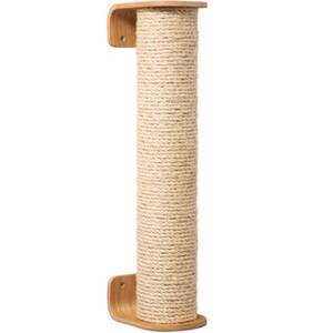 MYZOO Cylinder Beige Wall Mounted Using and Floor Using Cat Scratcher and Scratching Post Furniture Cover