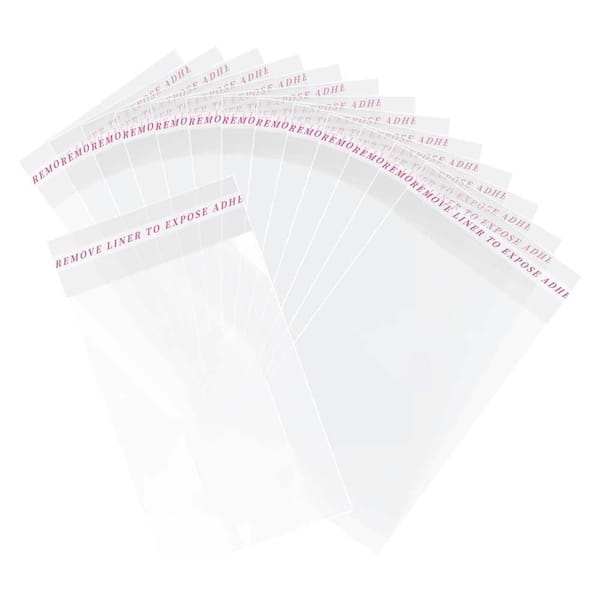 4 x 6 Clear Self-Sealing Cellophane Bags for Candy Snack Cookies Baked Food and Party Favors 200 Pack
