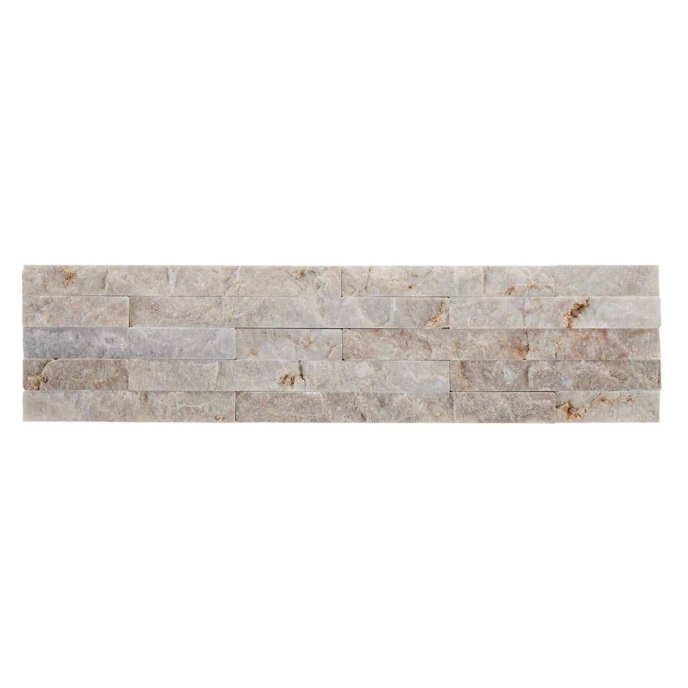 Vanilla Split Face Marble Wall Tile 3x12 for Bathroom and Kitchen