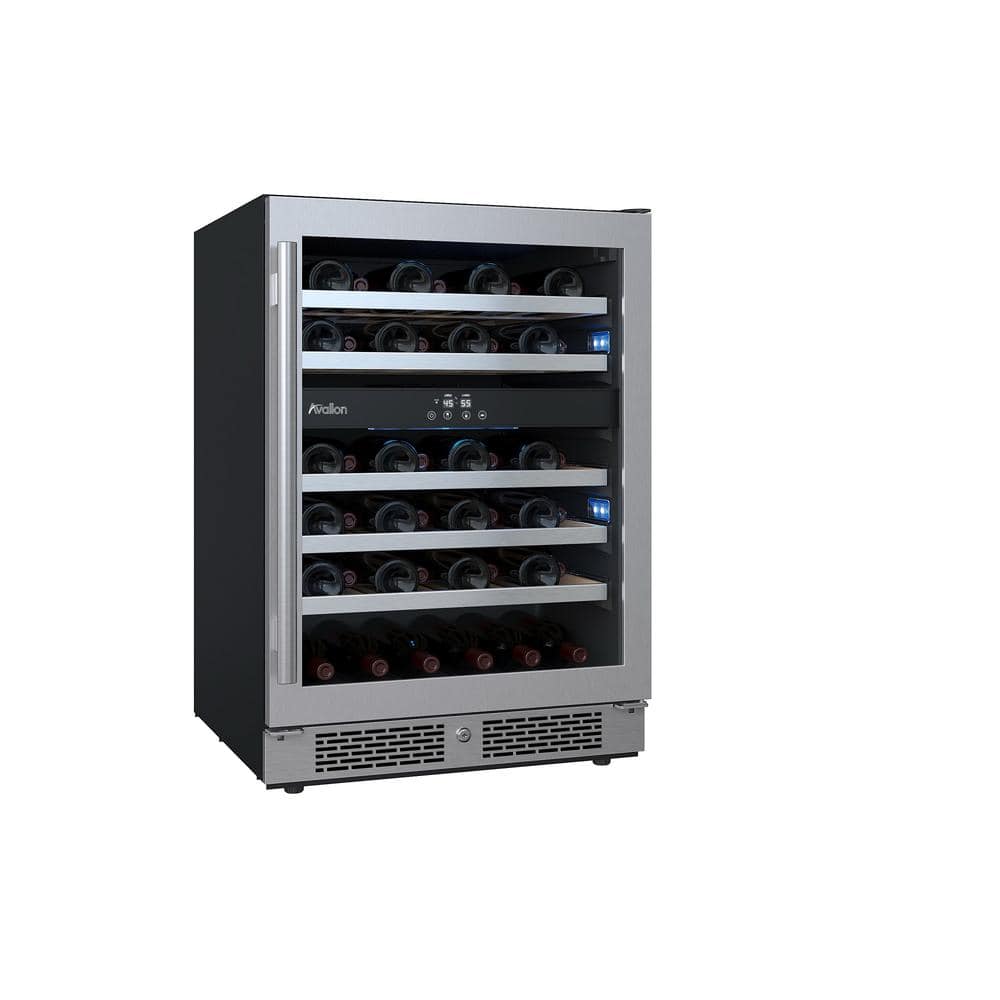 Avallon Dual Zone 45-Bottle Built-In Wine Cooler