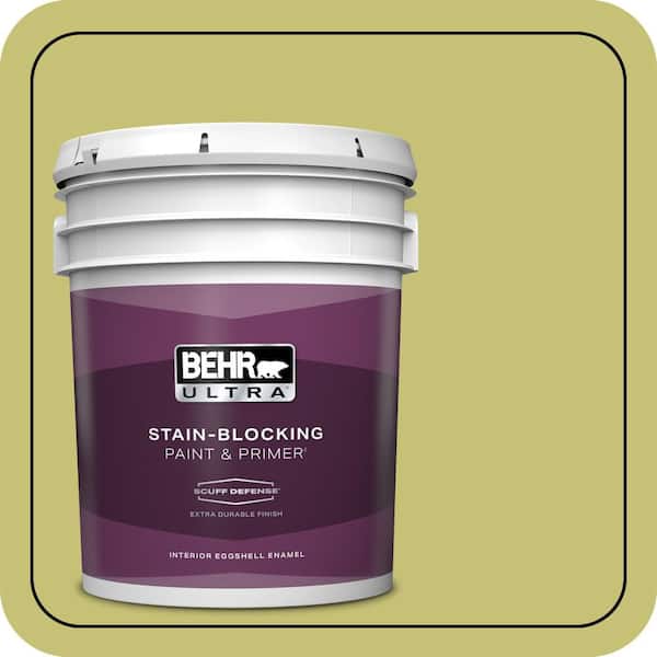 BEHR ULTRA 5 gal. #PPU9-07 Fresh Sprout Extra Durable Eggshell Enamel Interior Paint & Primer