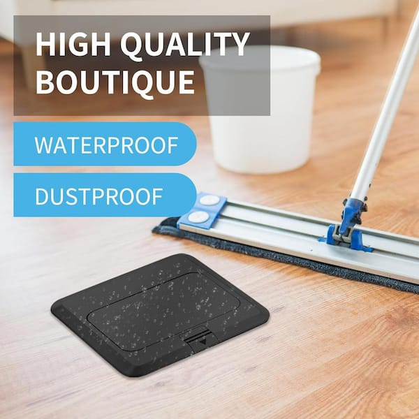 Ahfiwaso 20 Amp 120-Volts Pop-Up Floor Electrical Outlet In Black With USB Ports And Tamper Resistant 27CSA21-1039 - The Home Depot - View #6