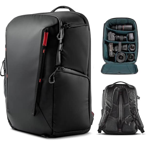 Camera Backpack Accessory for DJI Sony Canon Nikon DSLR/SLR Mirrorless Tripod Storage in Black Weekend Bag 22L