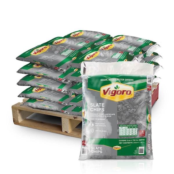 0.5 cu. ft. Slate Chips (64 Bags / 32 cu. ft. / Pallet)