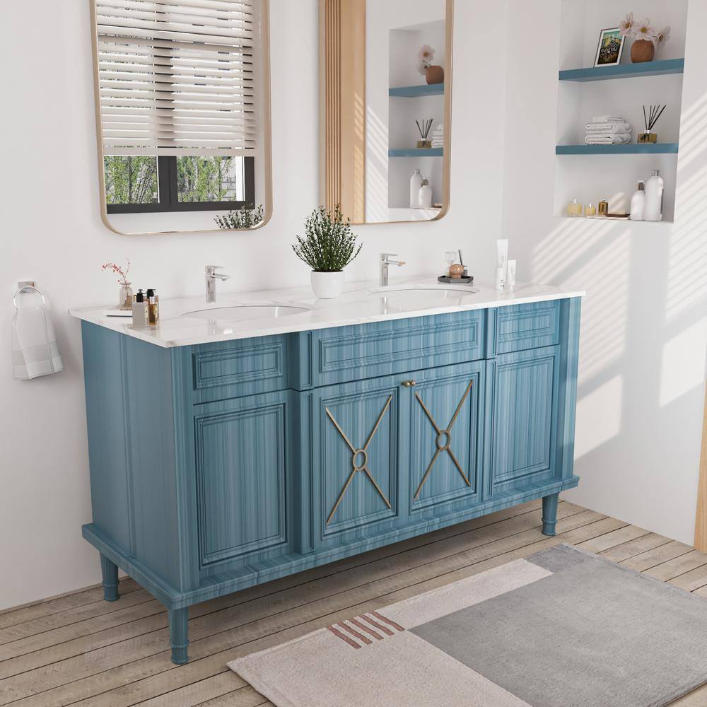 16.54" White Ceramic Oval Undermount Bathroom Sink