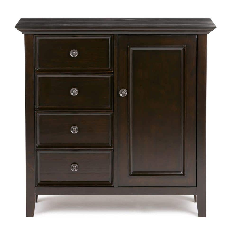 Amherst Hickory Brown Solid Wood Storage Cabinet with Adjustable Shelves