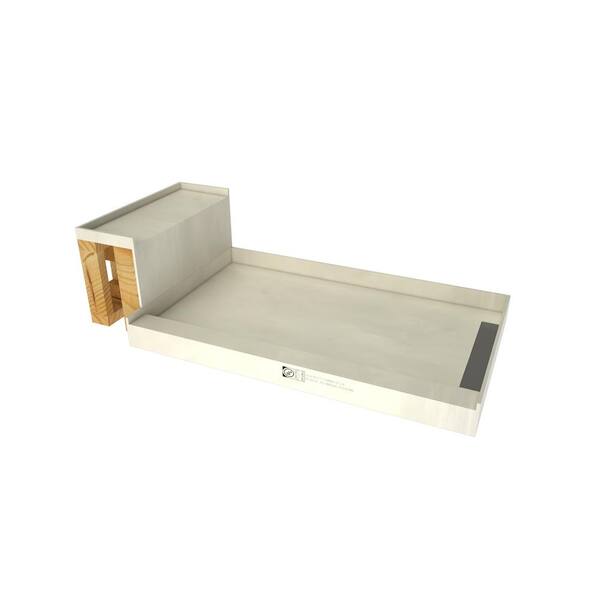 48x60 shower pan with bench