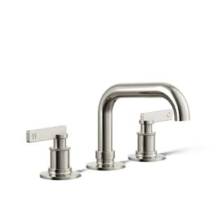 Castia By Studio McGee 8 in. Widespread Double Handle Bathroom Sink Faucet 0.5 GPM in Vibrant Polished Nickel