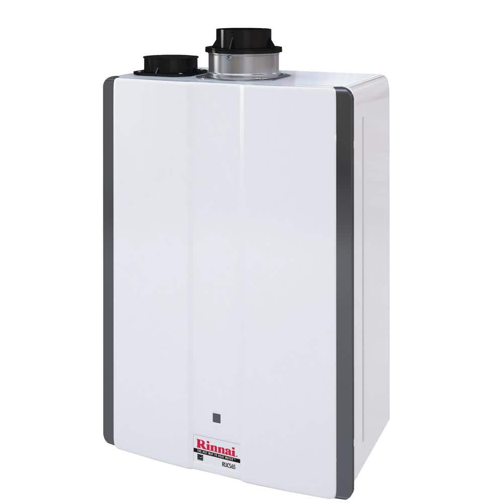 Rinnai Super High Efficiency 6.5 GPM Residential 130,000 BTU Natural Gas  Interior Tankless Water Heater RUCS65iN - The Home Depot