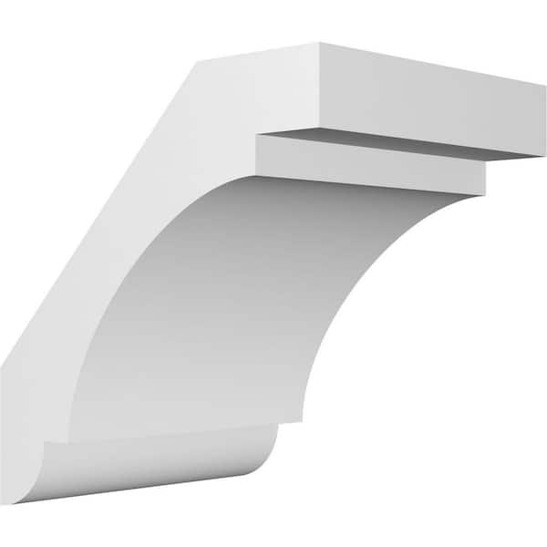 Ekena Millwork 5"W x 6"D x 6"H Standard Aspen Architectural Grade PVC Knee Brace