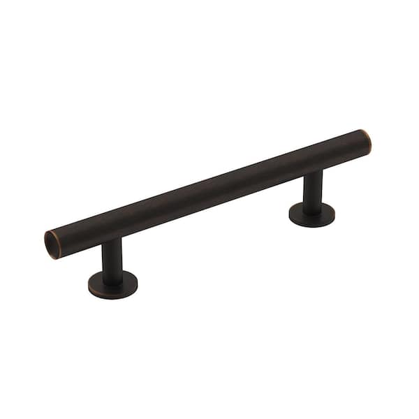 Amerock Radius 3-3/4 in. (96mm) Modern Oil-Rubbed Bronze Bar Cabinet Pull