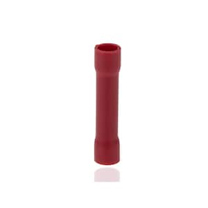22-18 AWG Vinyl Insulated Butt Splice in Red (100-Pack)