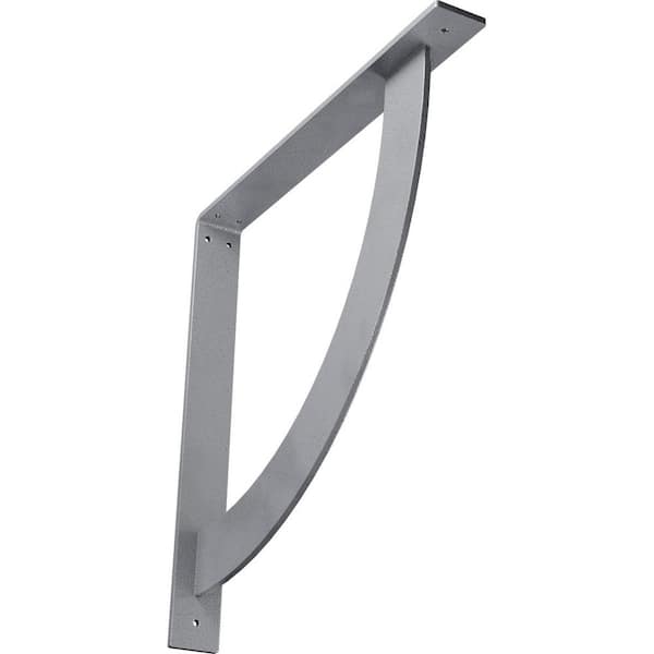 Ekena Millwork 2 in. x 18 in. x 18 in. Steel Hammered Light Blue Bulwark Bracket