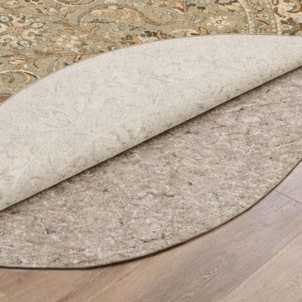 Dual Surface 4 ft. 10 in. x 4 ft. 10 in. Round Interior 1/2 in. Thickness Rug Pad