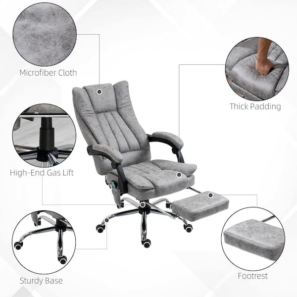 2.4'' ELUTO Thick Car Heighten Heightening Office Chair Seat Cushion Pad  Leather