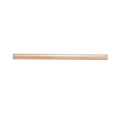 Silken Beige 0.5 in. x 7.9 in. Glossy Ceramic Pencil Tile Trims (0.3 sq. ft./case) (10-pack)