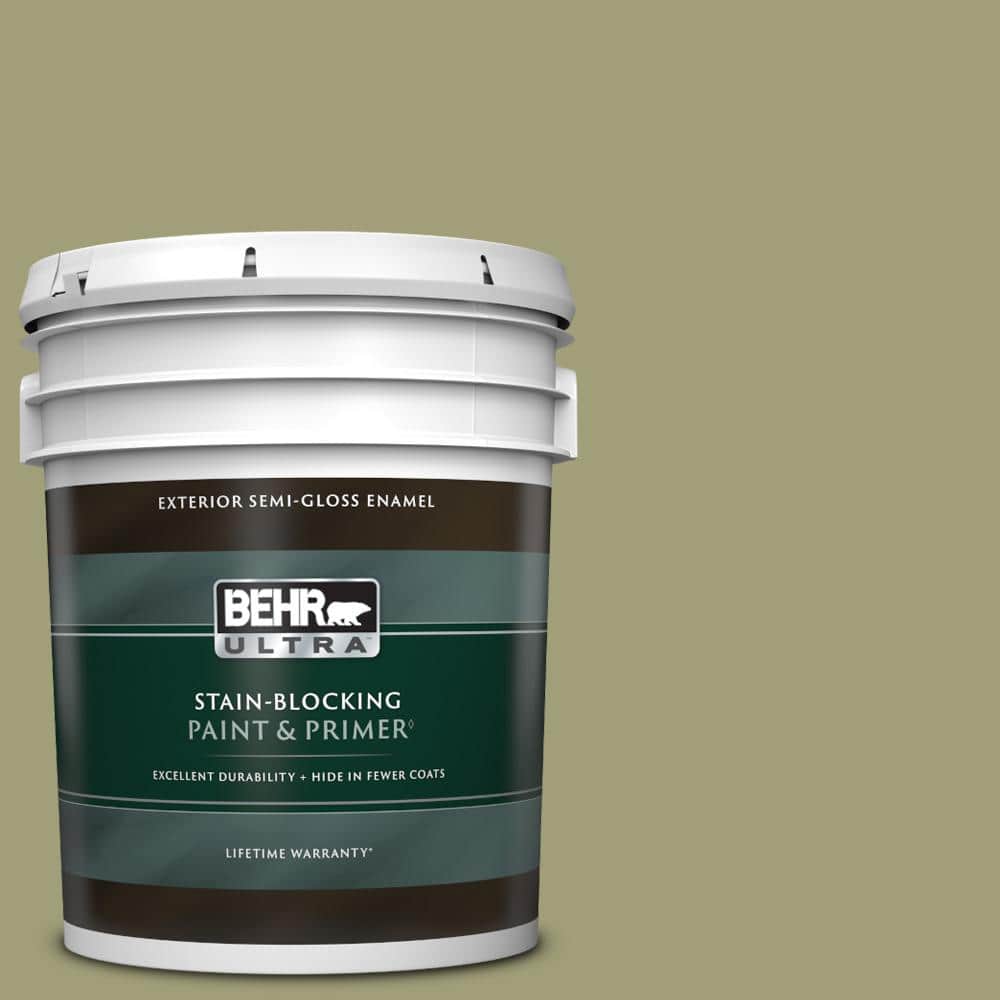 BEHR ULTRA 5 gal. MQ657 Bermuda Grass SemiGloss Enamel Exterior