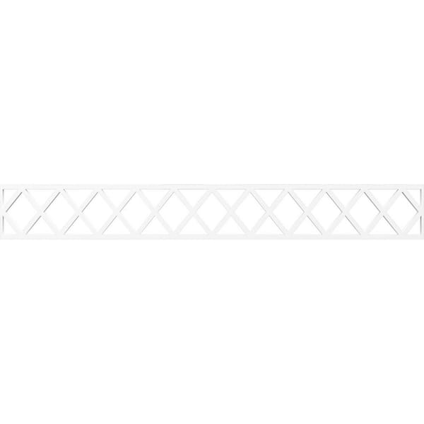 Ekena Millwork Wolford Fretwork 0.375 in. D x 46.5 in. W x 6 in. L PVC Panel Molding