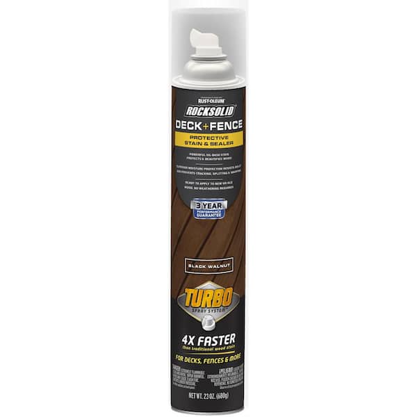 24 oz. Black Walnut Deck and Fence Exterior Turbo Stain Spray (Case of 6)