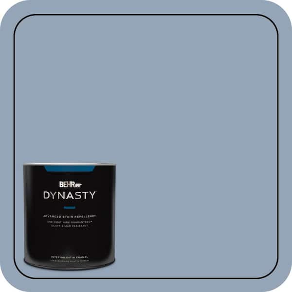 BEHR DYNASTY 1 qt. #580F-4 River Valley Satin Enamel Interior Stain-Blocking Paint and Primer