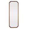 WallBeyond Bordeaux Light Brown Wood 22 in. x 65 in. Wooden French Country Full Length Mirror 355104