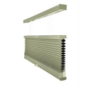 Cut-to-Size Palmer Green Cordless Top Down Bottom Up Blackout Insulating Polyester Cellular Shade 28.5 in. W x 72 in. L