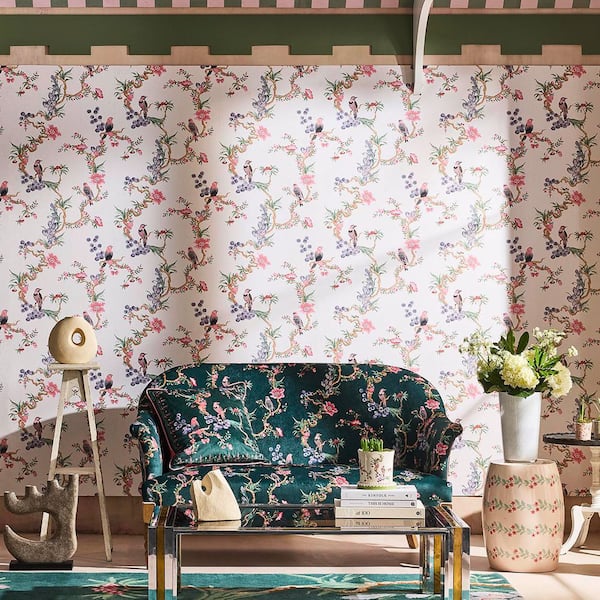 Cath Kidston Birds and Berries Spring Wallpaper
