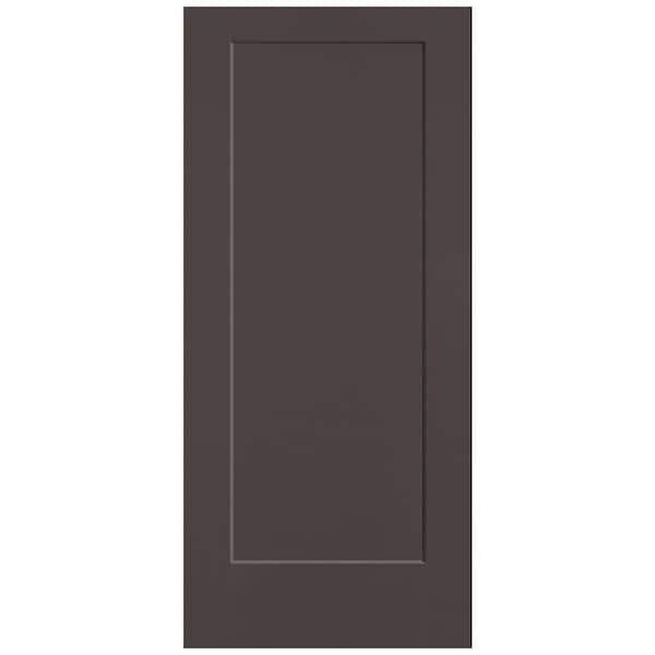 36 in. x 80 in. 1-Panel Lincoln Park Single Bore Hollow Core Willow Wood Molded Composite Interior Door Slab