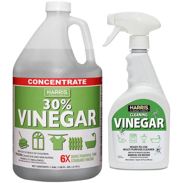 Harris 128 oz. 30% Vinegar All Purpose Cleaner Concentrate and 32 oz. Vinegar All Purpose Cleaner Ready to Use Combo Pack
