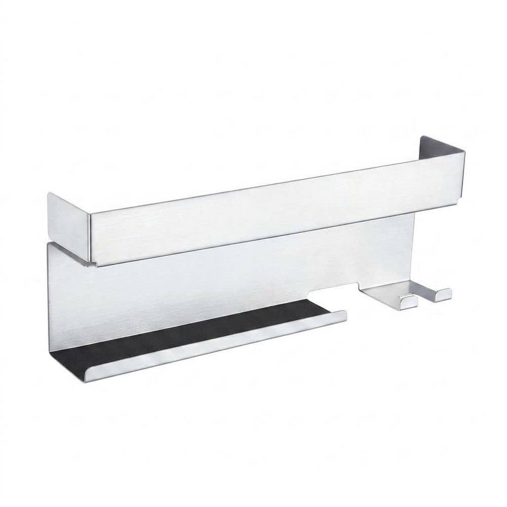 Wall Mount Hair Tool Organizer in Silver Finish, Stainless Steel Curling Iron Holder for Bathroom Accessories price history on PriceWatchPro