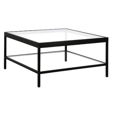 40 inch square glass coffee table