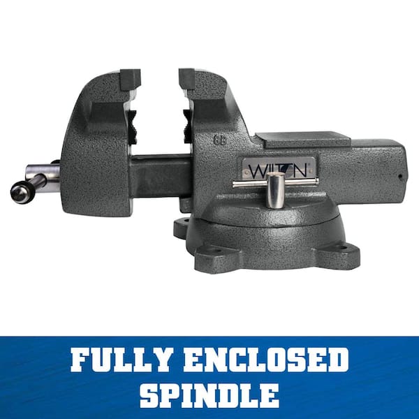 Wilton 748A 8 in. Mechanics Vise with Swivel Base, 4-3/4 in