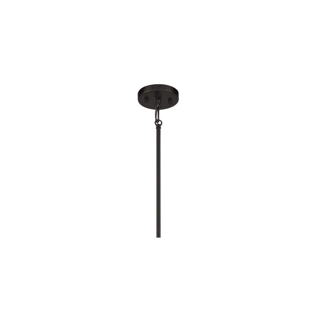 Coal & Soft Brass Geometric 4-Light Indoor/Outdoor Pendant