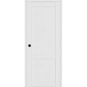 2 Panel Shaker 28 in. x 96 in. Right Hand Active Bianco Noble Wood Composite DIY-Friendly Single Prehung Interior Door