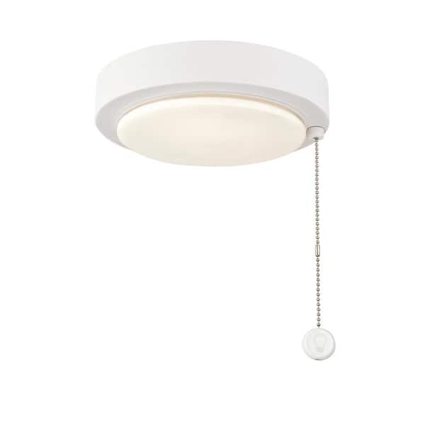 FANIMATION Matte White Ceiling Fan Dimmable LED Light Kit