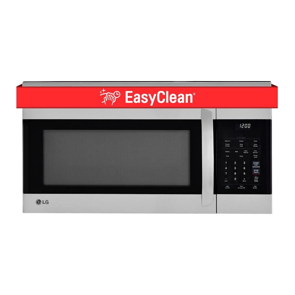 LG 1.7 cu. ft. Over-the-Range Microwave Oven in Stainless Steel with EasyClean, Silver