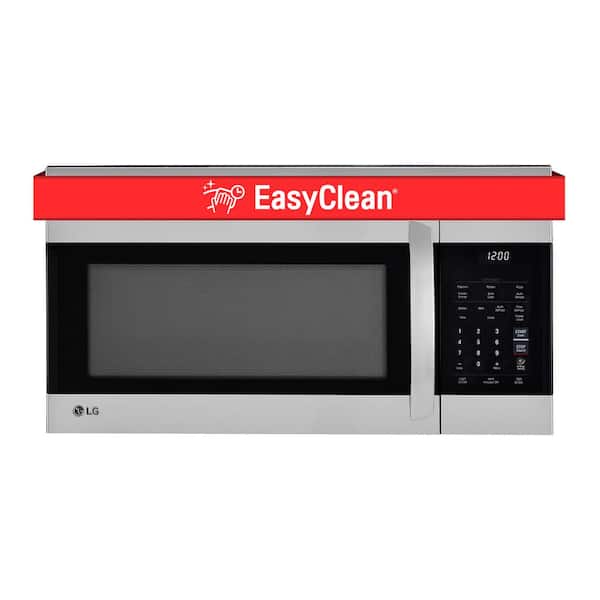 LG 1.7 cu. ft. Over-the-Range Microwave Oven in Stainless Steel with  EasyClean LMV1764ST - The Home Depot