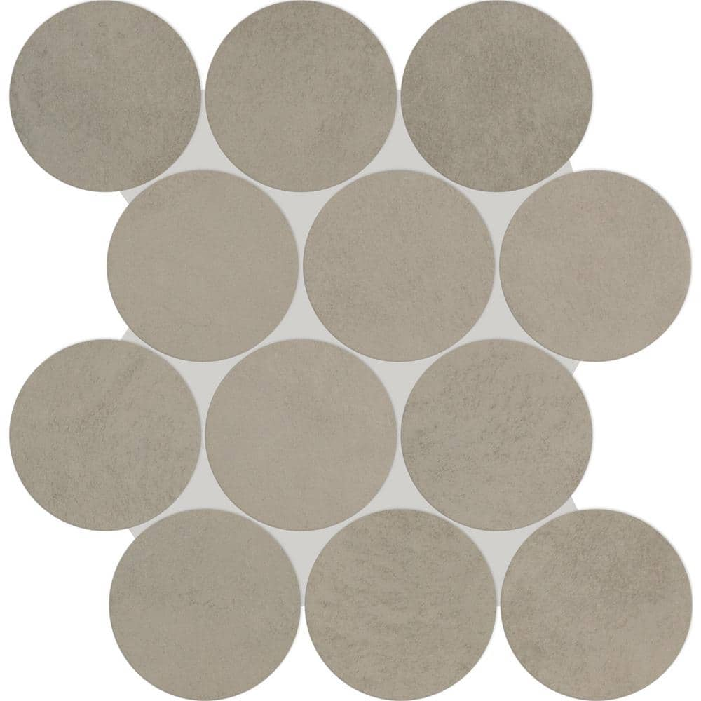 Daltile Indoterra Riverbed 13 in. x 13 in. Matte Porcelain Concrete ...