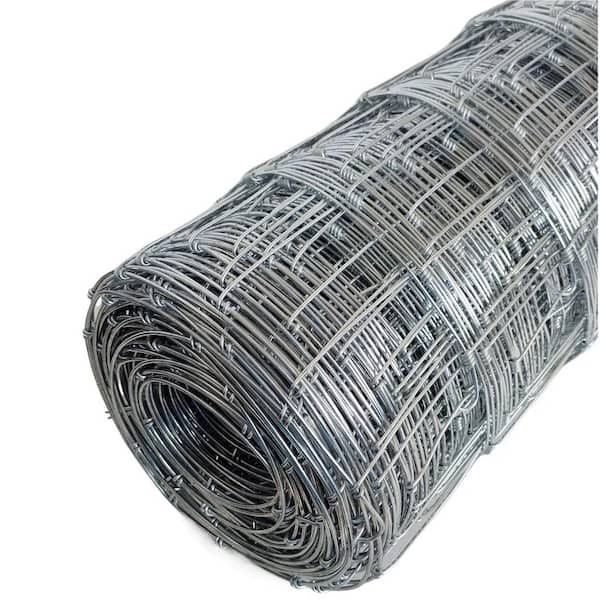 3 ft. x 164 ft. Outdoor 6 in. 14 Gauge Metal Silver Galvanized Heavy Zinc Coating Fence Welded Wire for Livestock